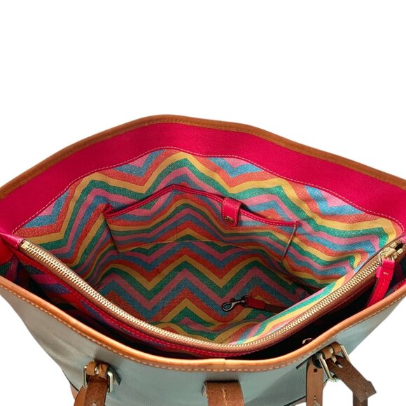 Dooney & Bourke Claremont Dover Large Tote Pebble Grain Leather Womens Satchel - Picture 15 of 16